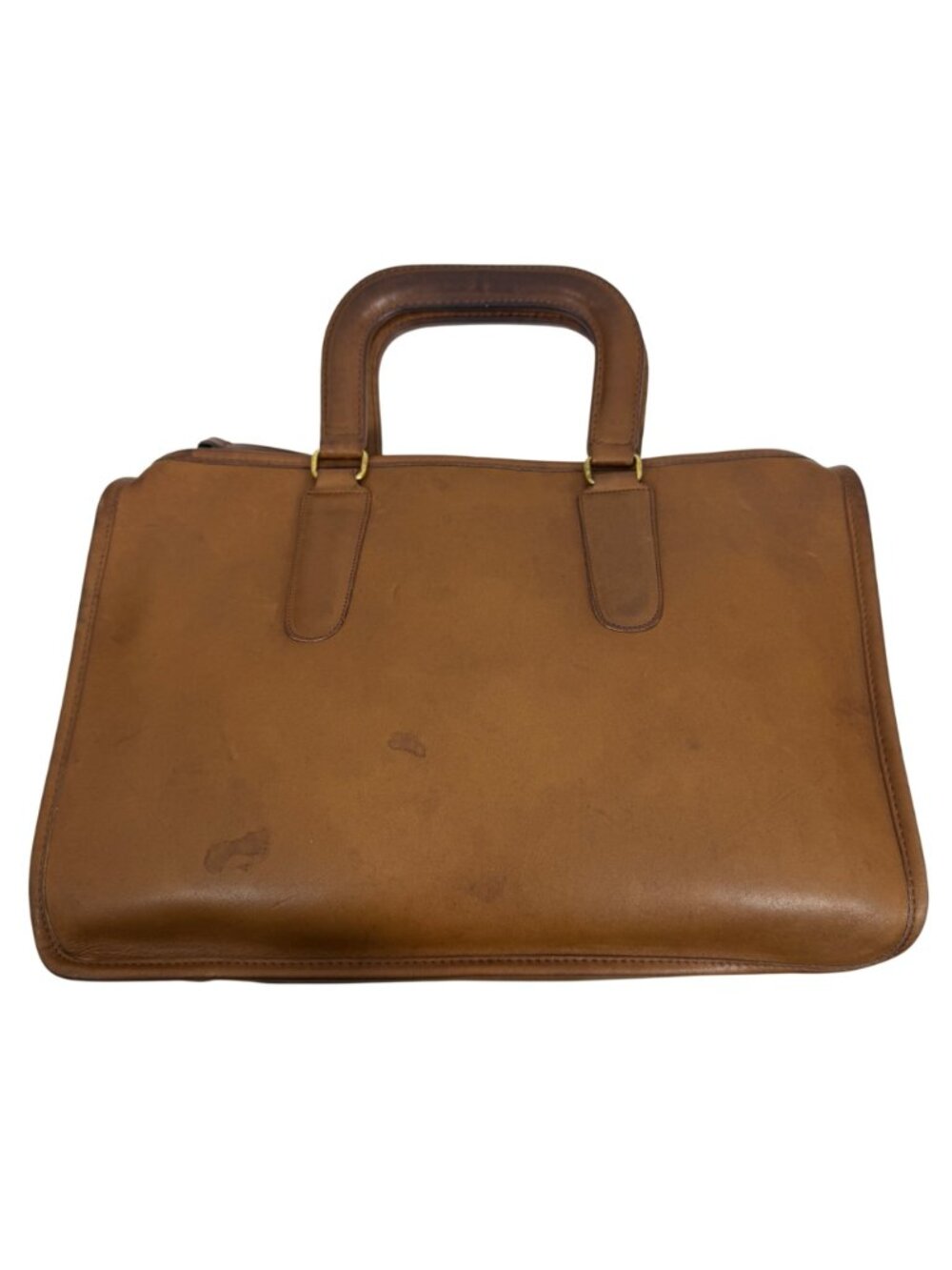 1980s COACH Bonnie Cashin Slim Satchel Standard Bag British Tan 9430 NYC NO TAG - Picture 7 of 16